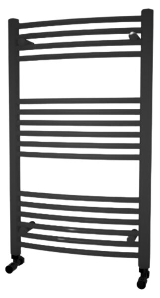 HD Standard 1000x600 mm íves törölközőszárító radiátor, matt fekete