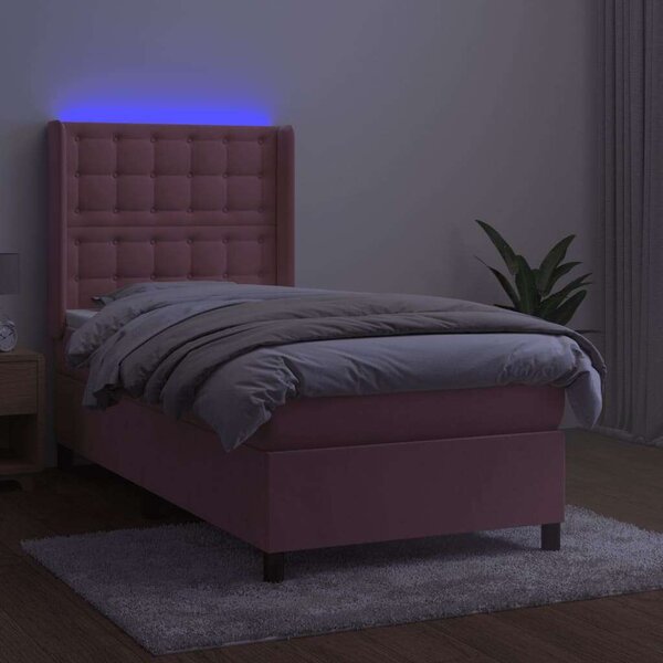 Bársony Ágy LED-del - 80x200 cm