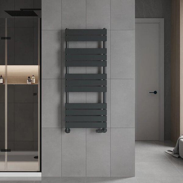 Favi 2 Radiator HD Demos 1400x500 mm design törölközőszárító radiátor, matt antracit ...