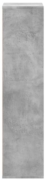 Betonszürke szerelt fa könyvespolc 50x25x105 cm