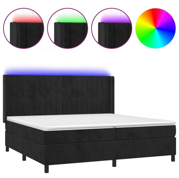 Bársony Ágy LED-del - 200x200 cm