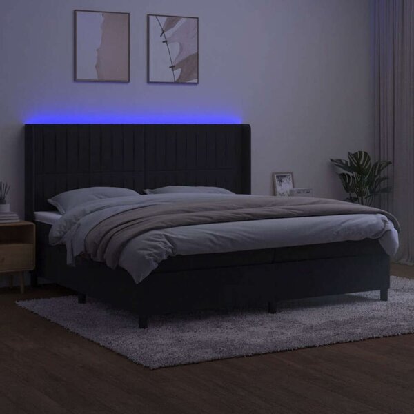 Bársony Ágy LED-del - 200x200 cm