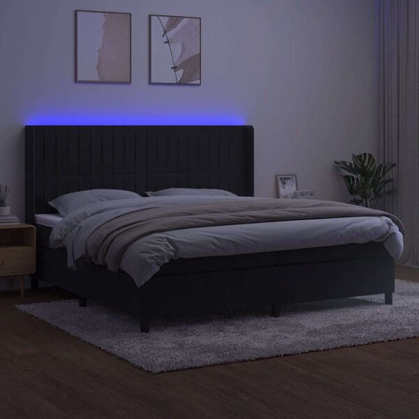 Bársony Ágy LED-del - 200x200 cm