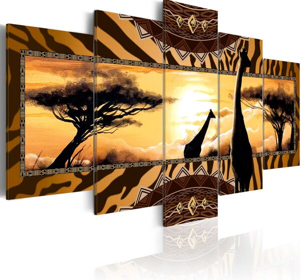 Vászonkép - African giraffes