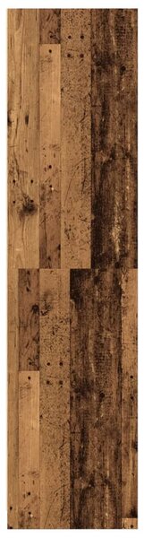 Antik fa színű szerelt fa ruhásszekrény 100 x 50 x 200 cm
