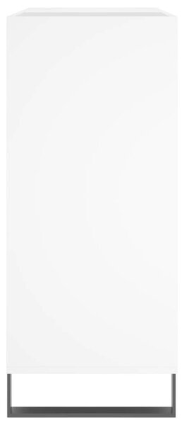 Fehér szerelt fa hanglemezszekrény 84,5 x 38 x 89 cm