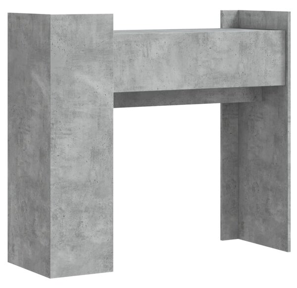 Betonszürke szerelt fa tálalóasztal 100x35x90 cm