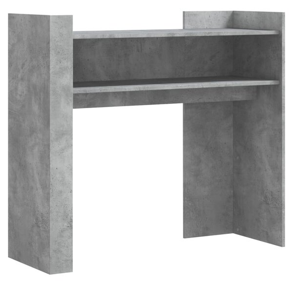 Betonszürke szerelt fa tálalóasztal 100x35x90 cm