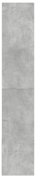 Betonszürke szerelt fa könyvespolc 100 x 36 x 189 cm