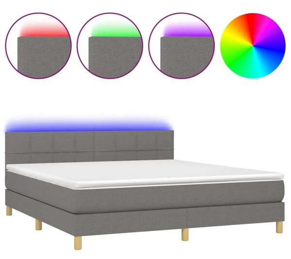 Modern LED Ágy - Szövet - 160x200 cm