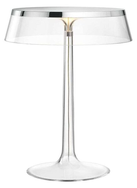 Flos - Bon Jour T Asztali Lámpa Chrome/Transparent - Lampemesteren