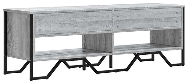 Szürke sonoma színű szerelt fa TV-szekrény 122 x 34 x 41 cm