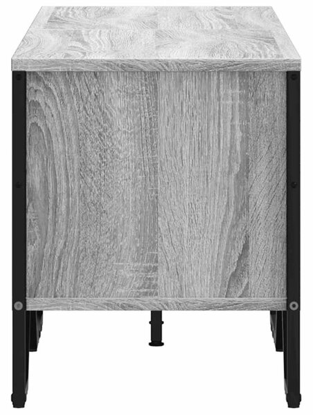 Szürke sonoma színű szerelt fa TV-szekrény 122 x 34 x 41 cm