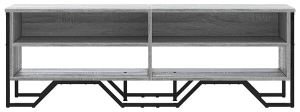 Szürke sonoma színű szerelt fa TV-szekrény 122 x 34 x 41 cm