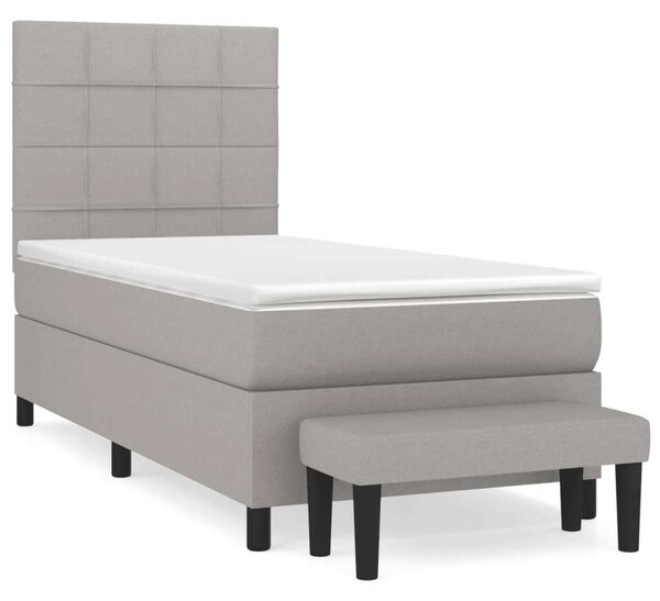 VidaXL Rugós Ágy - Szövet - 100x200 cm