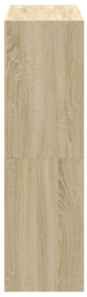 Sonoma tölgy színű szerelt fa könyvespolc 102 x 32 x 108 cm