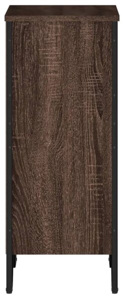 Barna tölgy színű szerelt fa könyvszekrény 50 x 31 x 74,5 cm