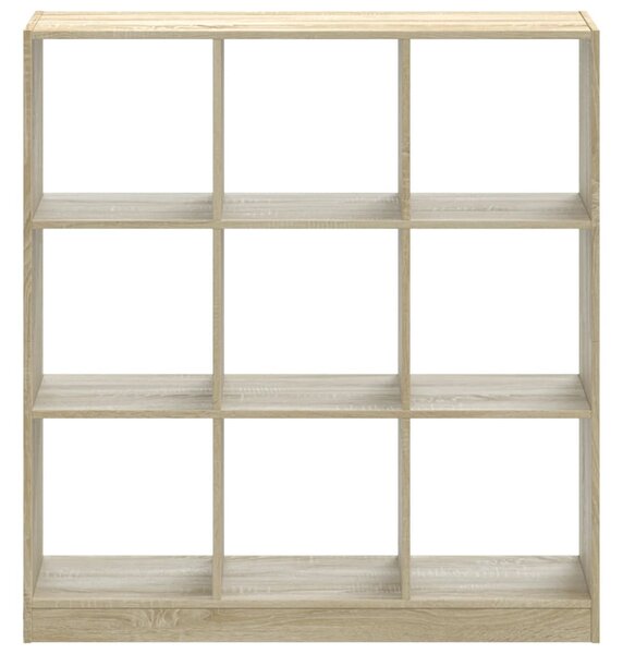 Sonoma tölgy színű szerelt fa könyvespolc 102 x 32 x 108 cm