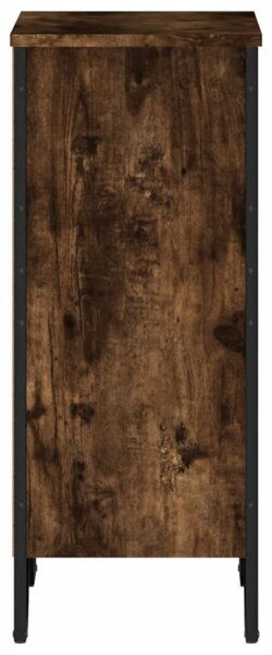 Füstös tölgy színű szerelt fa könyvszekrény 50 x 31 x 74,5 cm