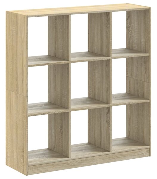 Sonoma tölgy színű szerelt fa könyvespolc 102 x 32 x 108 cm