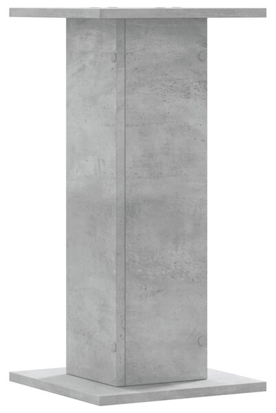 2 db betonszürke szerelt fa növénytartó állvány 30 x 30 x 60 cm