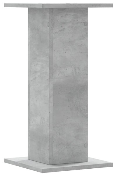 2 db betonszürke szerelt fa növénytartó állvány 30 x 30 x 60 cm