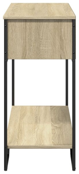 Sonoma tölgy színű szerelt fa dohányzóasztal 100x35x74,5 cm