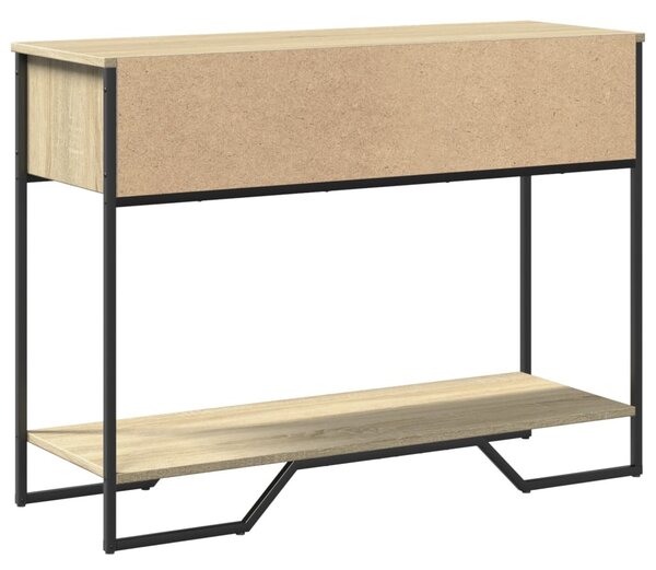 Sonoma tölgy színű szerelt fa dohányzóasztal 100x35x74,5 cm