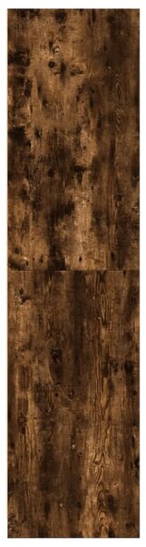 Füstös tölgy színű szerelt fa ruhásszekrény 100 x 50 x 200 cm