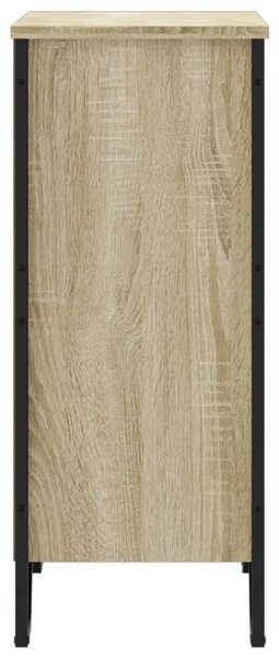 Sonoma tölgy színű szerelt fa könyvespolc 80 x 31 x 74,5 cm
