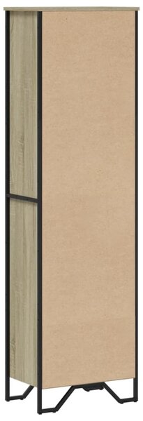 Sonoma tölgy színű szerelt fa könyvszekrény 50 x 31 x 169 cm