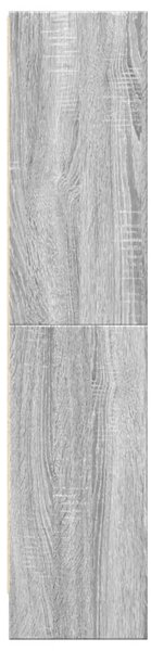 Szürke sonoma színű szerelt fa könyvespolc 60 x 24 x 109 cm