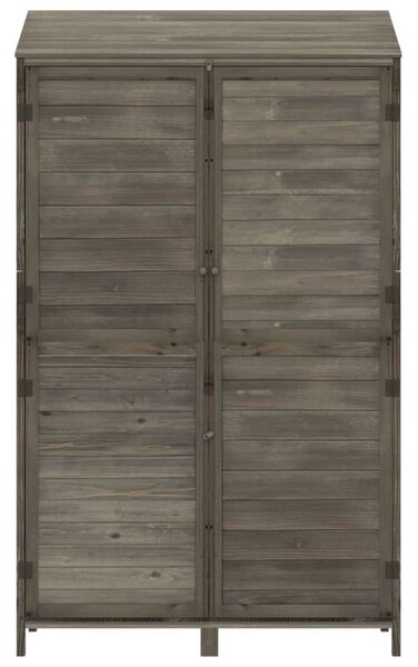 Antracit tömör fenyőfa kerti fészer 102x52x174,5 cm