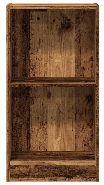 Antik fa színű szerelt fa könyvespolc 40 x 24 x 76 cm