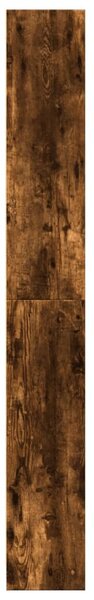 Füstös tölgy színű szerelt fa könyvszekrény 80 x 24 x 176 cm