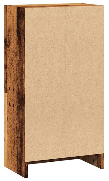 Antik fa színű szerelt fa könyvespolc 40 x 24 x 76 cm