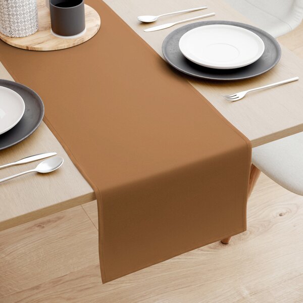 Goldea pamut asztali futó - fahéj színű 50x120 cm
