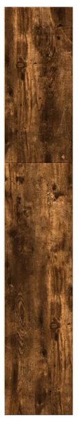 Füstös tölgy színű szerelt fa könyvszekrény 80 x 24 x 143 cm