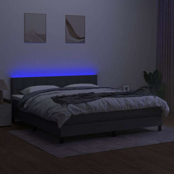Modern LED Ágy - Szövet - 180x200 cm