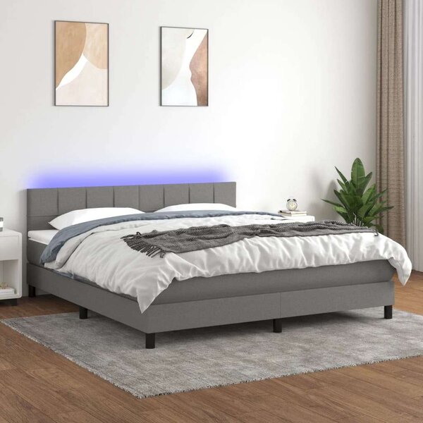 Modern LED Ágy - Szövet - 180x200 cm