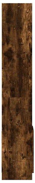 Füstös tölgy színű szerelt fa magasszekrény 92 x 33 x 180 cm
