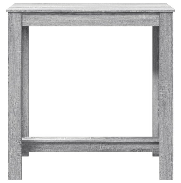 Szürke sonoma színű szerelt fa bárasztal 102 x 50 x 103,5 cm