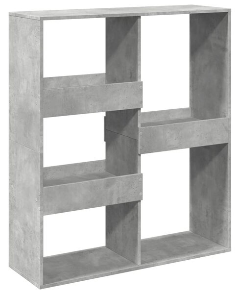 Betonszürke szerelt fa térelválasztó 100 x 33 x 115 cm