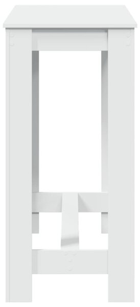 Fehér szerelt fa bárasztal 102 x 50 x 103,5 cm
