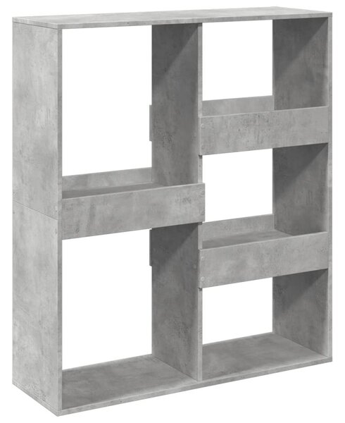 Betonszürke szerelt fa térelválasztó 100 x 33 x 115 cm