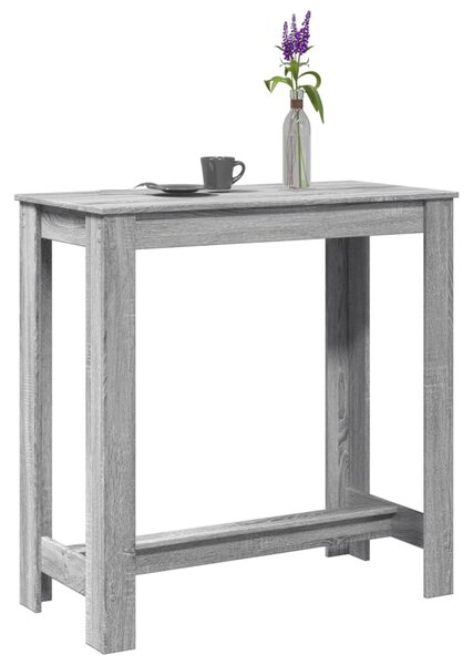 VidaXL szürke sonoma színű szerelt fa bárasztal 102 x 50 x 103,5 cm