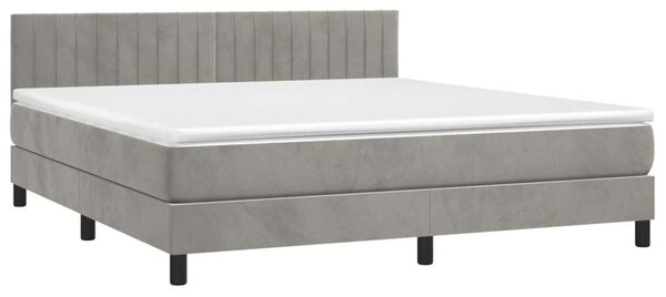 Bársony Ágy LED-del - 180x200 cm Matraccal