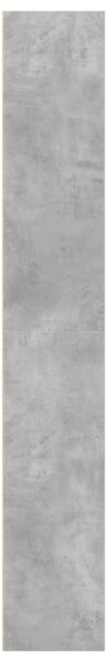 Betonszürke szerelt fa könyvespolc 40 x 30 x 189 cm