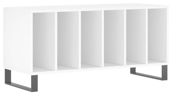 Fehér szerelt fa hanglemezszekrény 100 x 38 x 48 cm