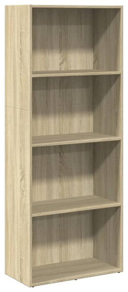 Sonoma tölgy színű szerelt fa könyvespolc 60 x 30 x 152 cm